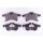 Brake pad set discs with wear warning HELLA for e.g. OPEL ASTRA