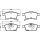 Brake pad set discs with wear warning HELLA for e.g. OPEL ASTRA