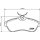 Bremsbelagsatz ohne Verschleißwarnung 19,3 mm HELLA für u.a. CITROËN C2
