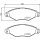 Brake pad set, front brake disc HELLA PAGID for CITROEN PEUGEOT