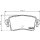 Brake pad set, rear brake disc HELLA PAGID for NISSAN OPEL RENAULT