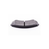 Brake pad set with wear warning 15.4 mm HELLA for e.g. MITSUBISHI PAJERO