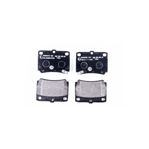 Bremsbelagsatz mit Verschleißwarnung 15 mm HELLA für u.a. MITSUBISHI PAJERO