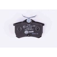 Brake pad set discs with wear warning 15 mm HELLA for e.g. HONDA ACCORD