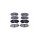 Brake pad set without wear warning 15.5 mm HELLA for MITSUBISHI PAJERO