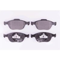 Brake pad set discs without wear warning HELLA for FORD...