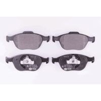 Brake pad set discs without wear warning HELLA for FORD TRANSIT and others