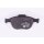 Brake pad set discs without wear warning HELLA for FORD TRANSIT and others
