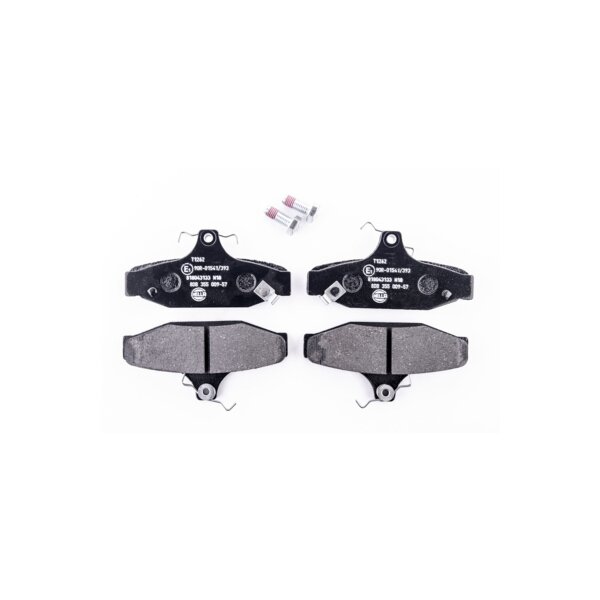 Bremsbelagsatz mit Verschleißwarnung 14,2 mm HELLA für u.a. SSANGYONG KORANDO