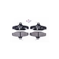 Brake pad set with wear warning 14.2 mm HELLA for...