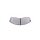 Brake pad set with wear warning 16.2 mm HELLA for KIA CARNIVAL and others