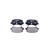 Brake pad set with wear warning contact 15 mm HELLA for...