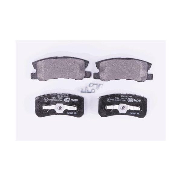 Bremsbelagsatz mit Verschleißwarnung 15,5 mm HELLA für u.a. MITSUBISHI ASX