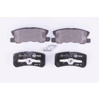 Brake pad set with wear warning 15.5 mm HELLA for e.g....
