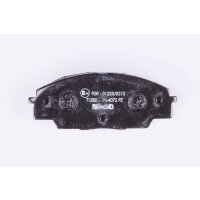 Brake pad set discs with wear warning 16 mm HELLA for e.g. HONDA CIVIC