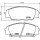 Brake pad set discs with wear warning 16 mm HELLA for e.g. HONDA CIVIC