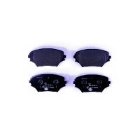 Brake pad set discs without wear warning 17.4 mm HELLA...