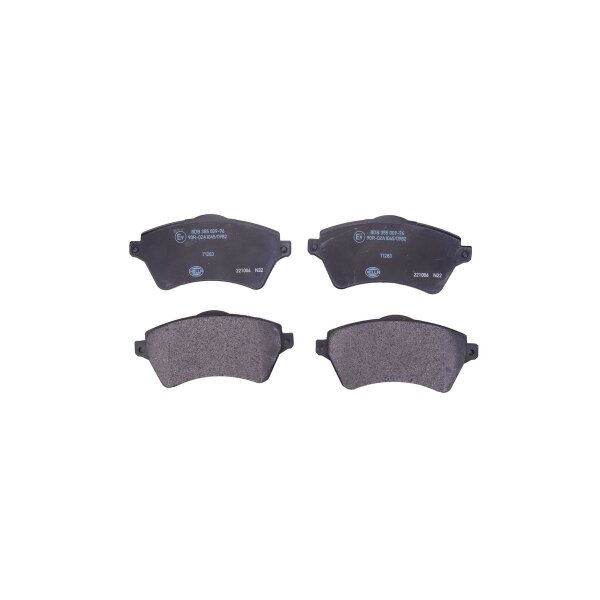 Brake pad set without wear warning 17.5 mm HELLA for LAND ROVER and others