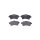 Brake pad set without wear warning 17.5 mm HELLA for LAND ROVER and others