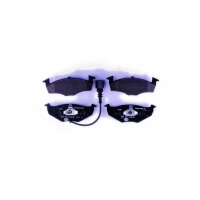 Brake pad set with wear warning contact 17.2 mm HELLA for SKODA FABIA and others