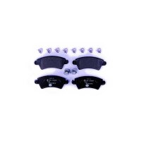 Brake pad set without wear warning 18 mm HELLA for e.g....