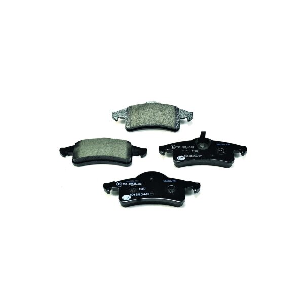 Bremsbelagsatz ohne Verschleißwarnung 17,1 mm HELLA für u.a. JEEP CHEROKEE