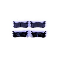 Brake pad set discs with wear warning 13.3 mm HELLA for...