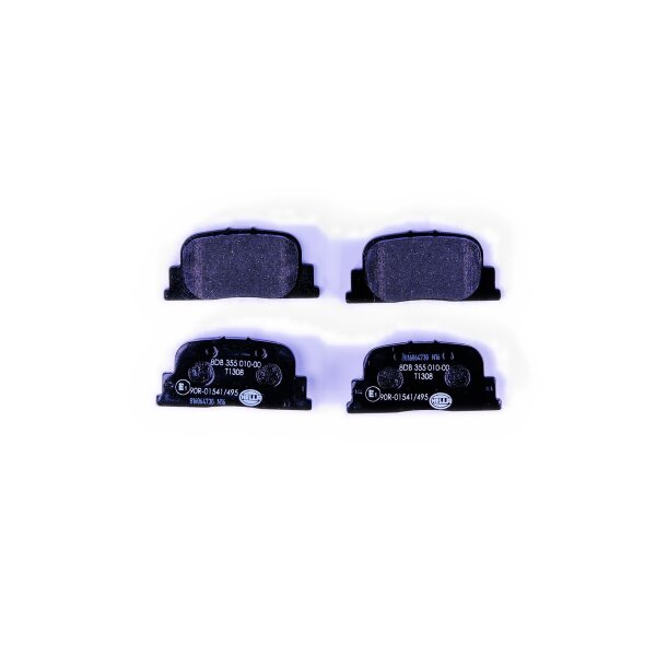 Brake pad set without wear warning 15 mm HELLA for e.g. TOYOTA CAMRY