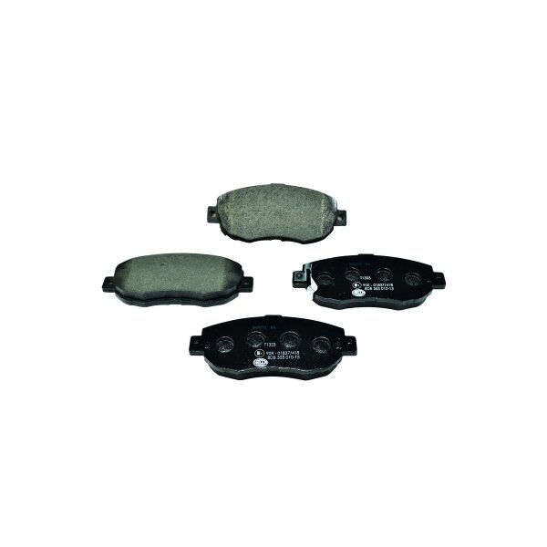 Brake pad set discs with wear warning 17.1 mm HELLA for e.g. LEXUS GS