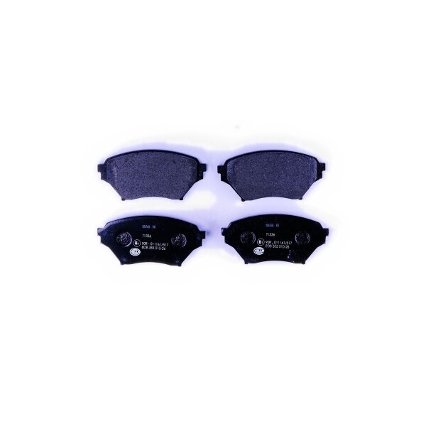 Brake pad set discs without wear warning 15 mm HELLA for MAZDA MX-5