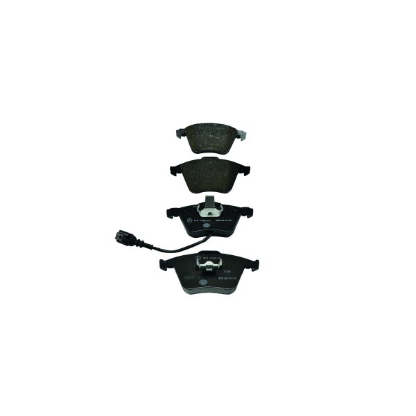 Bremsbelagsatz Scheiben mit Verschleißwarnkontakt 20,3 mm HELLA für u.a. AUDI A3
