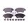 Brake pad set without wear warning 18.1 mm HELLA for e.g. RENAULT MEGANE