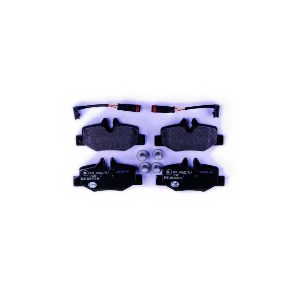 Bremsbelagsatz Scheiben mit Verschleißwarnkontakt 17,7 mm HELLA für u.a. MB VITO