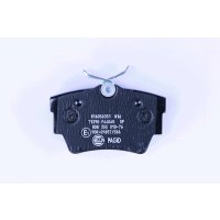 Brake pad set, rear brake disc HELLA PAGID for FIAT NISSAN OPEL RENAULT