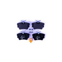 Brake pad set with wear warning contact 17 mm HELLA for...