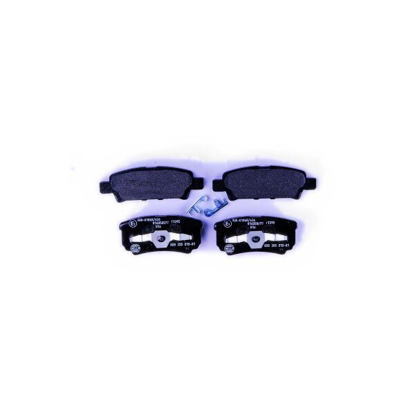 Bremsbelagsatz mit Verschleißwarnung 15,4 mm HELLA für u.a. MITSUBISHI LANCER