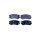 Brake pad set with wear warning 16.9 mm HELLA for HYUNDAI TUCSON and others
