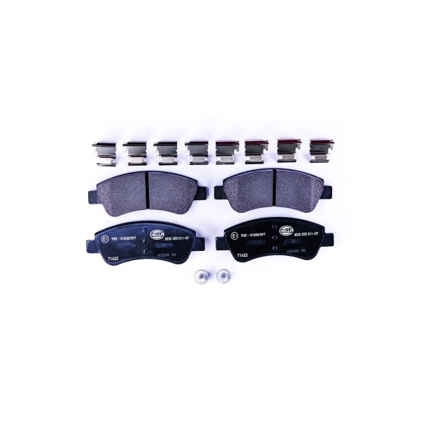 Bremsbelagsatz ohne Verschleißwarnung 19 mm HELLA...