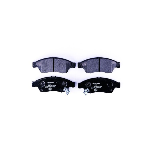 Bremsbelagsatz Scheiben mit Verschleißwarnung 17 mm HELLA für u.a. SUZUKI LIANA