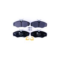 Brake pad set with wear warning contact 18.4 mm HELLA for...