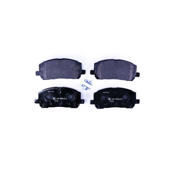Brake pad set with wear warning contact 18.5 mm HELLA for LEXUS RX and others