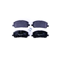 Brake pad set with wear warning contact 18.5 mm HELLA for...