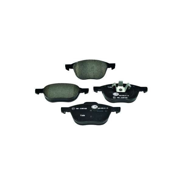 Bremsbelagsatz ohne Verschleißwarnung 18,2 mm HELLA...