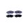 Brake pad set without wear warning 17.8 mm HELLA for CHEVROLET AVEO and others