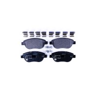 Brake pad set without wear warning 19 mm HELLA for FIAT...