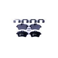 Brake pad set discs with wear warning 19 mm HELLA for...