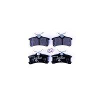 Brake pad set with wear warning contact 15 mm HELLA for...