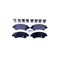 Brake pad set without wear warning 19 mm HELLA for...