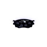 Brake pad set discs with wear warning 15 mm HELLA for e.g. MAZDA 626