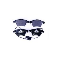 Brake pad set discs with wear warning contact HELLA for...